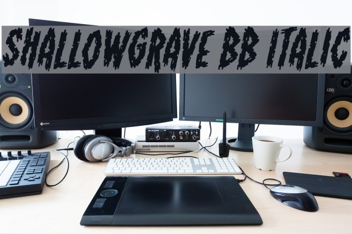 ShallowGrave BB Italic Font examples