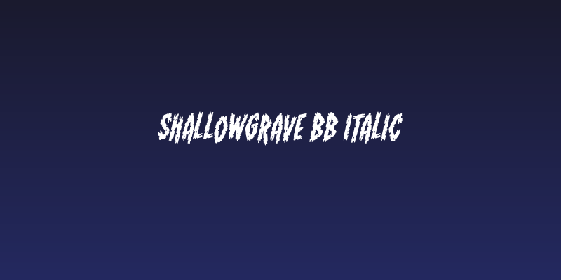 ShallowGrave BB Italic Social Header
