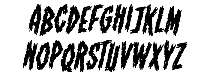 ShallowGrave BB Italic Font LOWERCASE