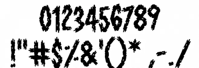 ShallowGrave BB Font OTHER CHARS