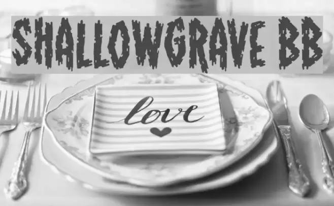 ShallowGrave BB Font examples
