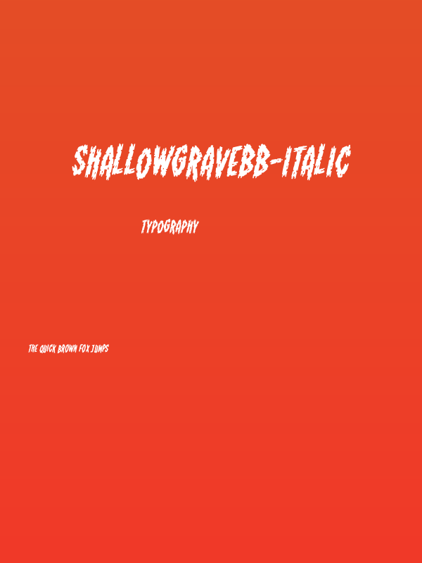 ShallowGraveBB-Italic Poster