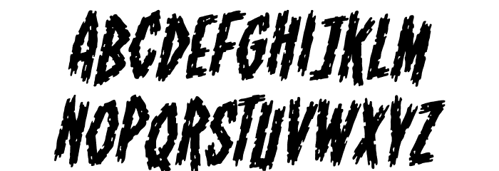 ShallowGraveBB-Italic Font LOWERCASE