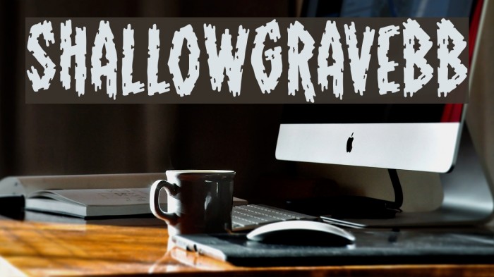 ShallowGraveBB Font examples