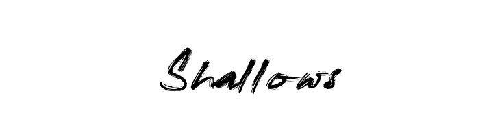 Shallows  les polices de caractères gratuit tlcharger