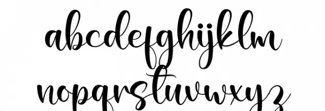 Shalma 字体 小写