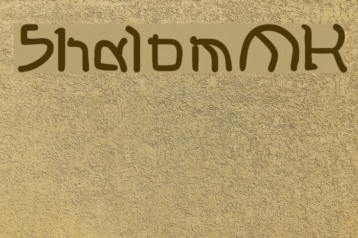 ShalomMK Font examples