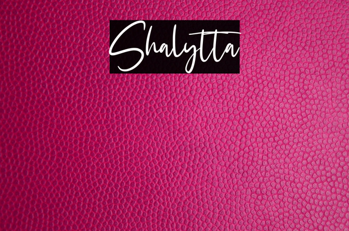 Shalytta Example 2