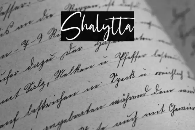 Shalytta Font examples
