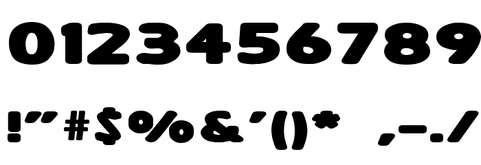 Sham Extra Bold Font OTHER CHARS