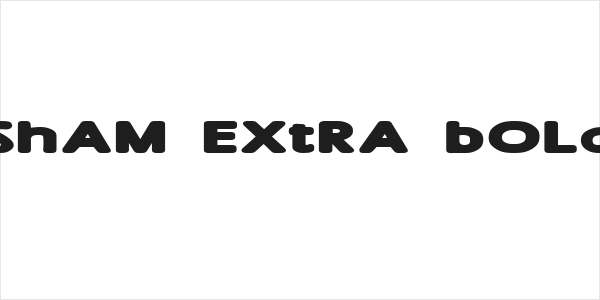 Sham Extra Bold Logo