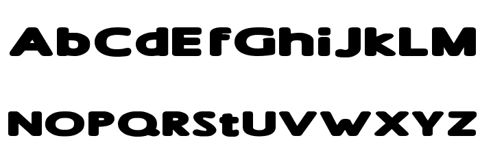 Sham Extra Bold Font LOWERCASE