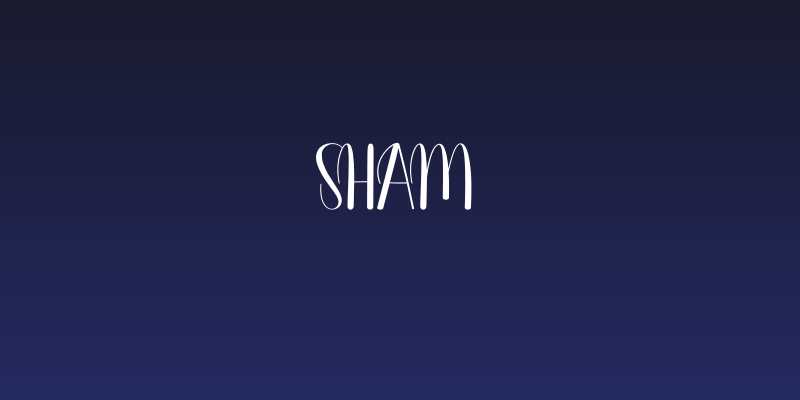 Sham Social Header