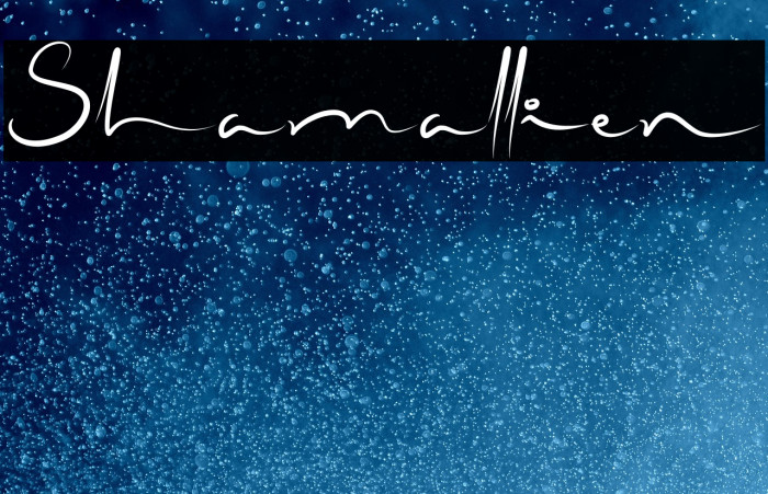 Shamallien Example 1
