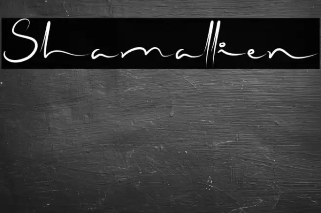 Shamallien Font examples