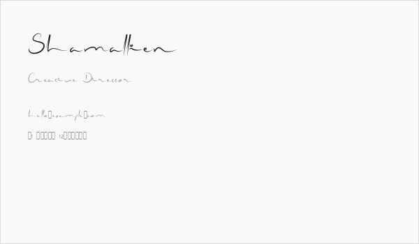 Shamallien Business Card