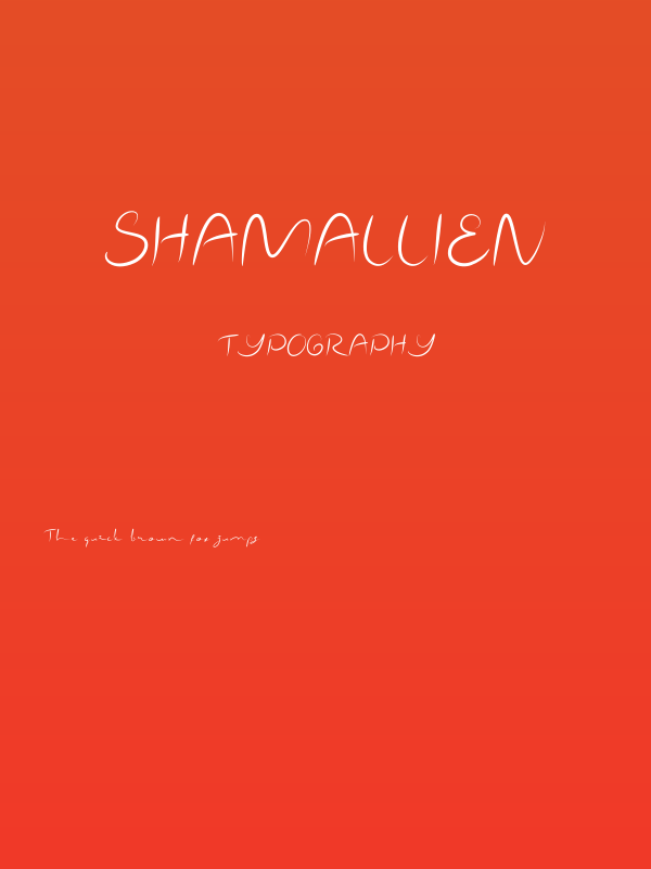 Shamallien Poster