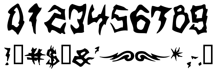 Shaman フォント その他の文字