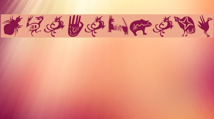 Shamanbats Font examples