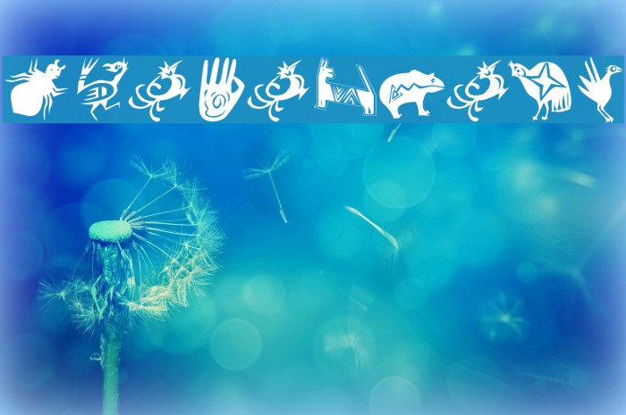 Shamanbats Font examples