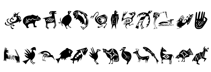 Shamanbats Font LOWERCASE