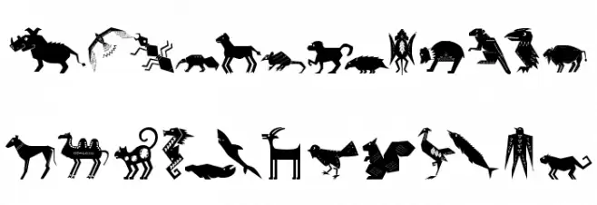 Shamanish フォント 大文字