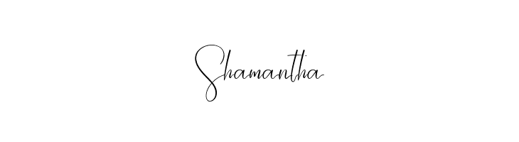 Shamantha  フリーフォントのダウンロード