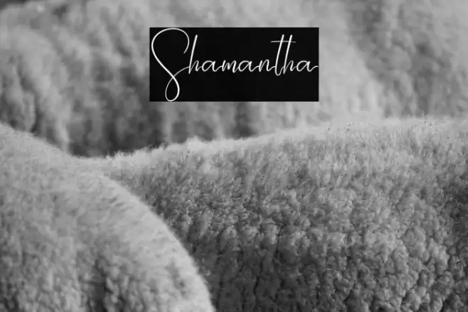 Shamantha Font examples