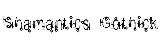 Shamantics Gothick  font caratteri gratis
