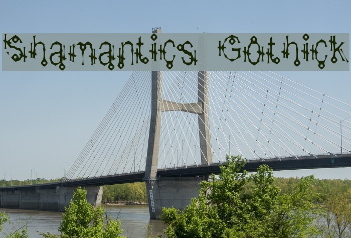 Shamantics Gothick Fonte examples