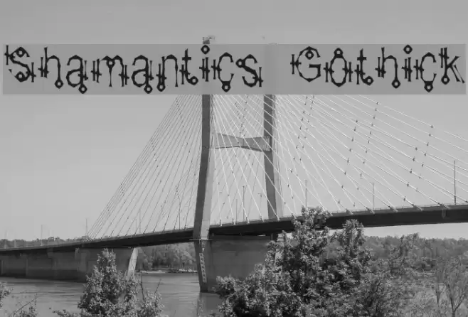 Shamantics Gothick Fonte examples