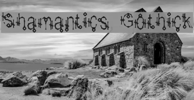 Shamantics Gothick Fonte examples