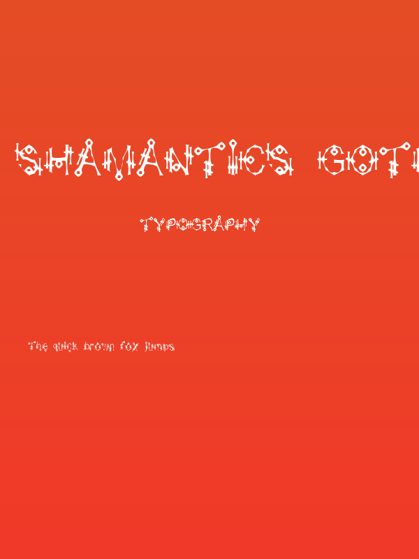 Shamantics Gothick Poster