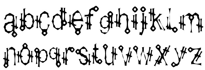 Shamantics Gothick Fonte MINÚSCULAS