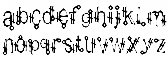 Shamantics Gothick Fonte MINÚSCULAS