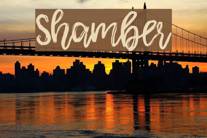 Shamber Font examples