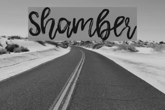 Shamber Font examples
