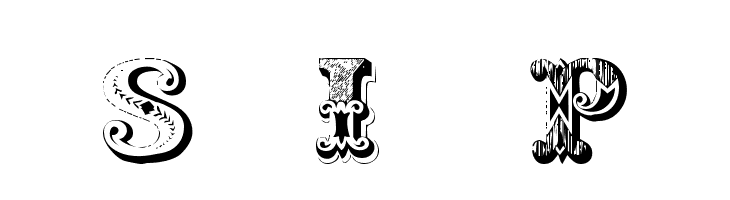 Shambhala Initials Plain  免费字体下载