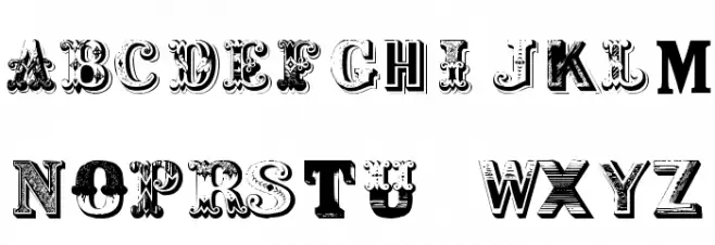 Shambhala Initials Plain 字体 大写
