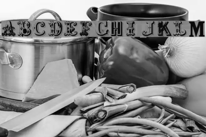 Shambhala Initials Plain Font examples