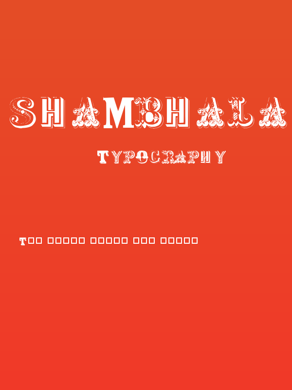 Shambhala Initials Plain Poster