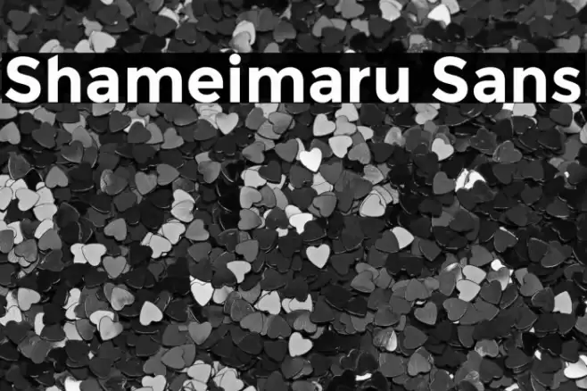 Shameimaru Sans Fonte examples
