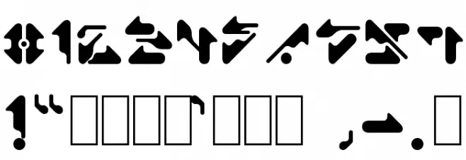 Shamen Remix Font Alte caractere