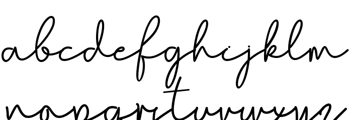 Shamilove Font LOWERCASE
