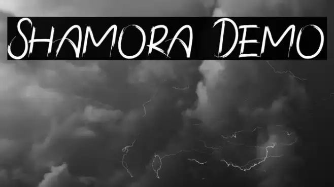 Shamora Demo Font examples