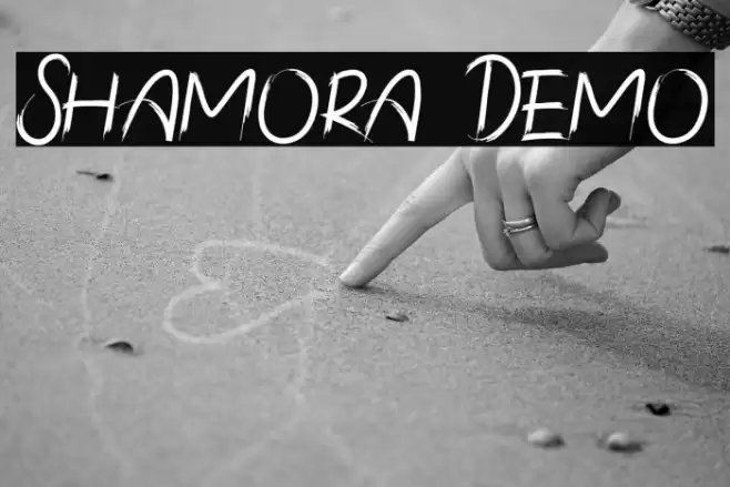 Shamora Demo Font examples