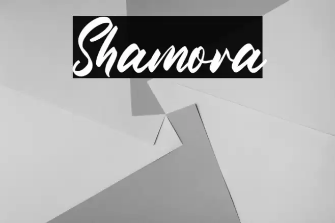 Shamora Font examples
