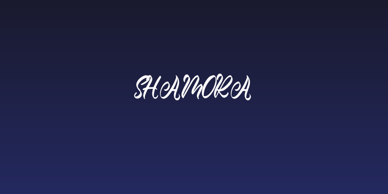 Shamora Social Header