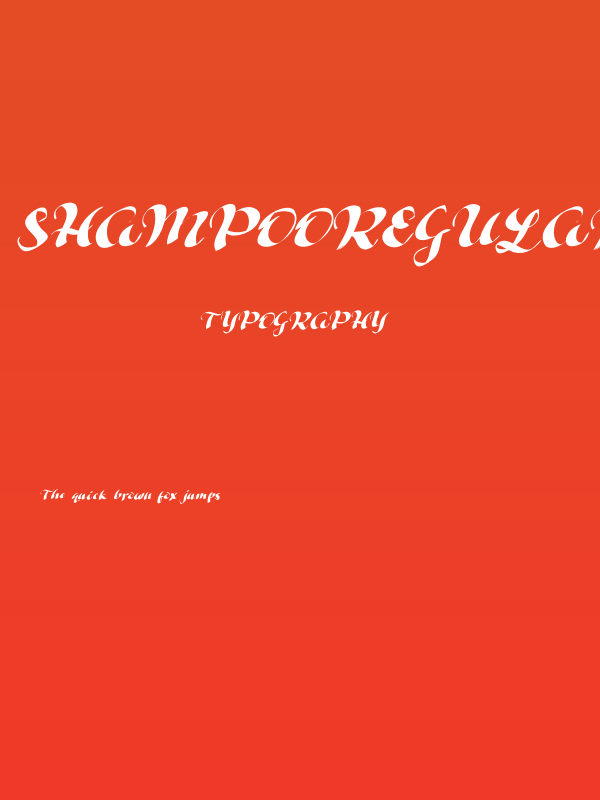 ShampooRegular Poster