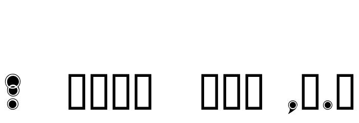 ShampooSW Font OTHER CHARS